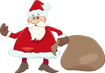 Image showing santa with sack illustration
