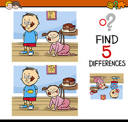 Image showing differences task for kids