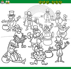 Image showing saint patrick day coloring book