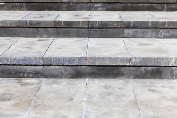 Image showing wide stone steps