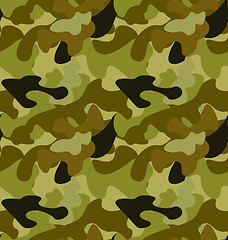 Image showing Seamless Woodland Camo Pattern