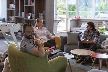 Image showing business man at modern  office