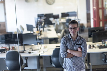 Image showing business man at modern  office