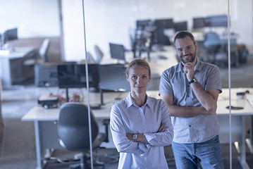 Image showing business couple at office