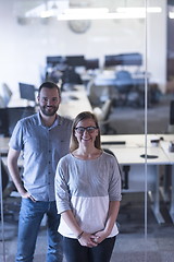 Image showing business couple at office