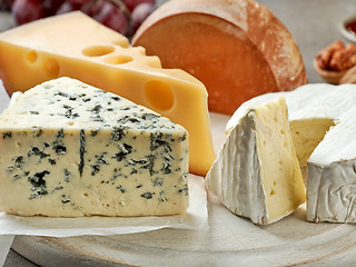 Image showing various types of cheese