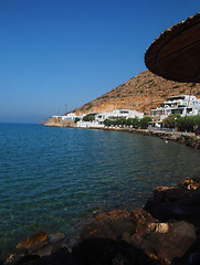 Image showing view of Agia Marina and Spilia beach port of Kamares Sifnos Gree