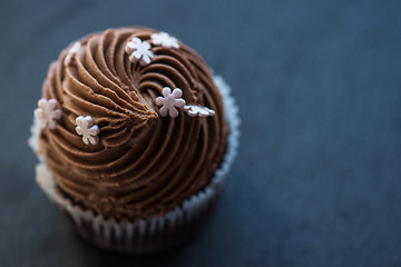 Image showing Chocolate cupcakes desert