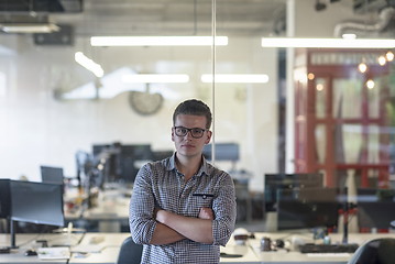 Image showing business man at modern  office