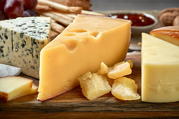 Image showing various types of cheese