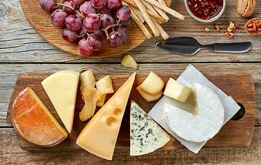 Image showing various types of cheese