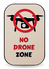 Image showing no drone sign