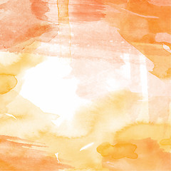 Image showing Beautiful hand painted watercolor background