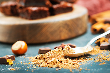 Image showing cake and cocoa powder