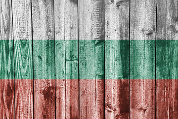 Image showing Textured flag of Bulgaria