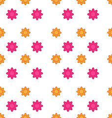 Image showing Seamless Texture with Flowers, Elegance Child Pattern