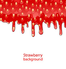 Image showing Texture of Strawberry Jam 