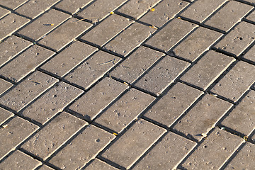 Image showing the road from the concrete tiles