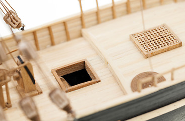 Image showing wooden ship model