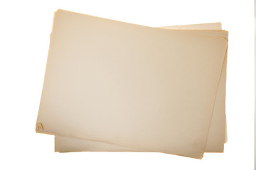 Image showing old yellowed paper