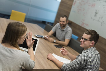 Image showing startup business team on meeting