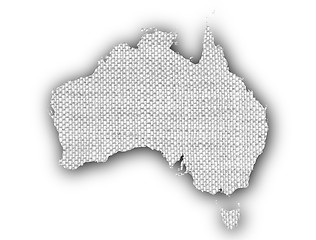 Image showing Textured map of Australia