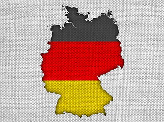 Image showing Textured map of Germany