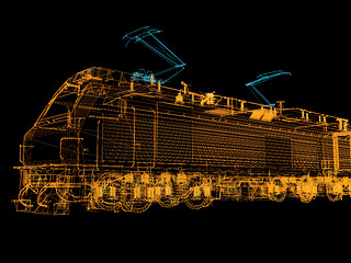 Image showing train.3D illustration