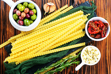 Image showing raw pasta