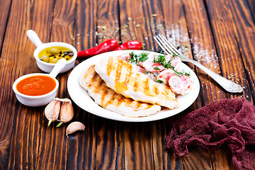 Image showing fried chicken breast