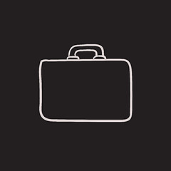 Image showing Briefcase sketch icon.