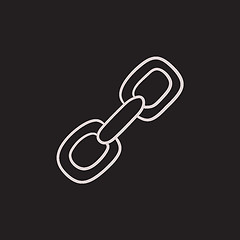 Image showing Chain links sketch icon.