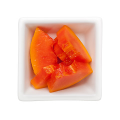 Image showing Sliced papaya