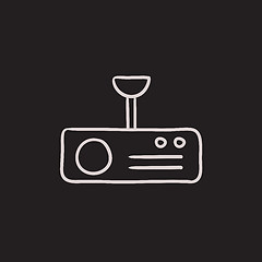 Image showing Digital projector sketch icon.