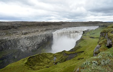 Image showing Delttifoss in Iceland. Waterfall in Iceland. North of Icleand.