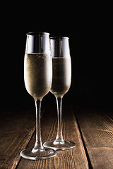 Image showing Glasses with champagne