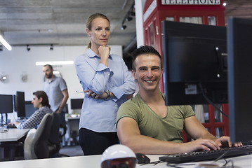 Image showing business couple at office