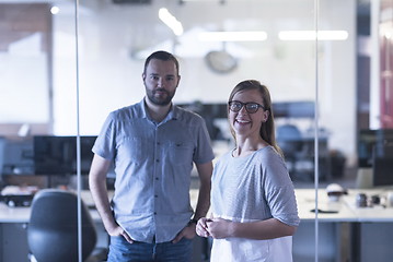 Image showing business couple at office