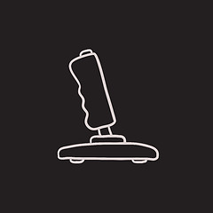 Image showing Joystick sketch icon.