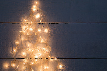 Image showing New Year tree of garlands