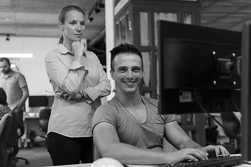 Image showing business couple at office