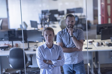 Image showing business couple at office