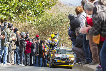 Image showing The Cyclist Victor Campenaerts - Paris-Nice 2016 