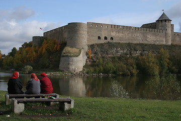 Image showing Narva - border of Estonia and Russia