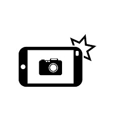 Image showing Icon of Smart phone for Photo Selfie