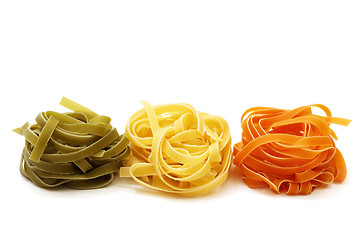 Image showing Italian pasta tagliatelle