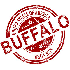 Image showing Buffalo stamp with white background