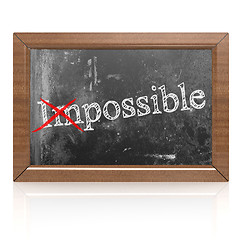 Image showing The impossible can be possible