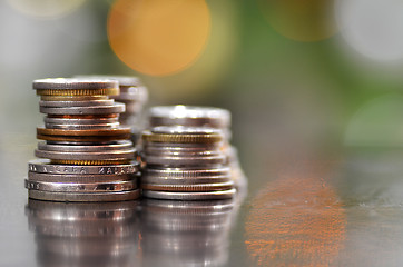 Image showing Mixed coins from many countries