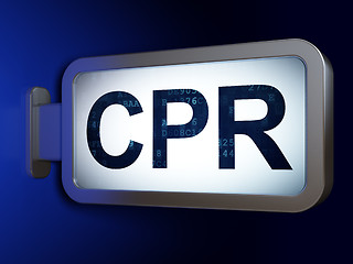 Image showing Health concept: CPR on billboard background